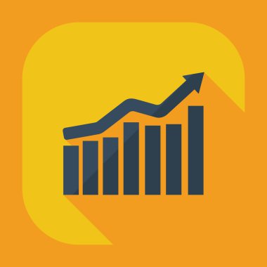 Flat modern design with shadow icons business icon
