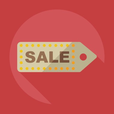 Flat modern design with shadow Sticker prices sale