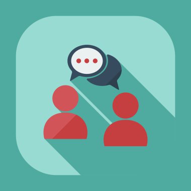 Flat modern design with shadow icons business icon