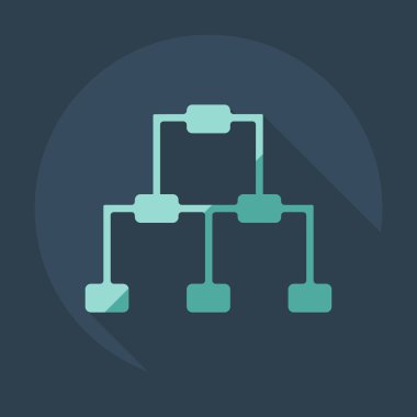 Flat modern design with shadow icons business icon