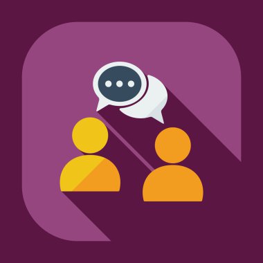 Flat modern design with shadow icons business icon