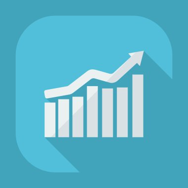Flat modern design with shadow icons business icon