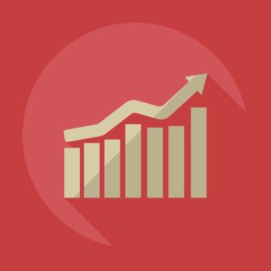 Flat modern design with shadow icons business icon