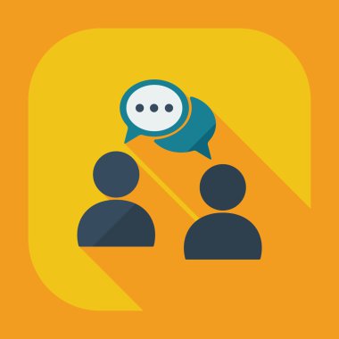 Flat modern design with shadow icons business icon