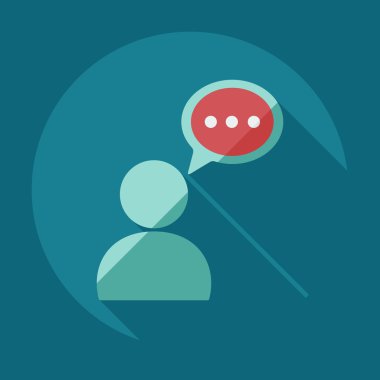 Flat modern design with shadow icons business icon