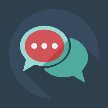 Flat modern design with shadow icons business icon