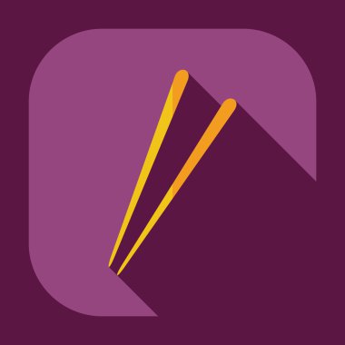 Japon suşisi gölgeli düz modern tasarım.