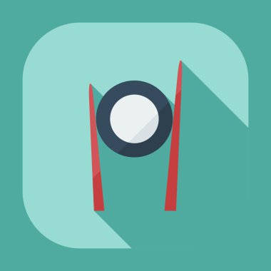 Japon suşisi gölgeli düz modern tasarım.