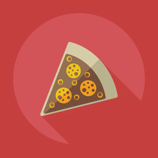 Flat modern design with shadow icons pizza