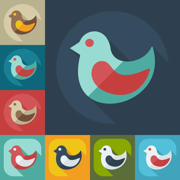 Flat modern design with shadow icons business icon