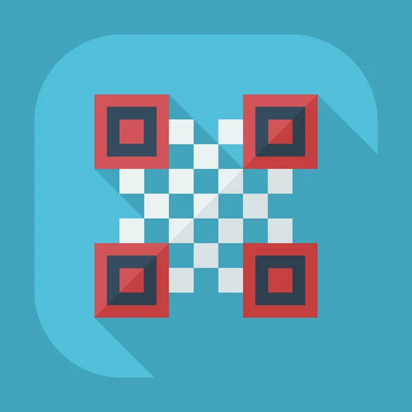 Flat modern design with shadow icons QR code — Stockový vektor