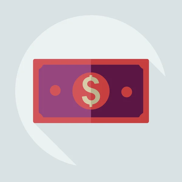 Flat modern design with shadow icons currency unit — Stok Vektör