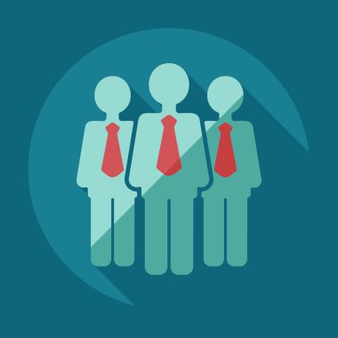 Flat modern design with shadow icons business icon