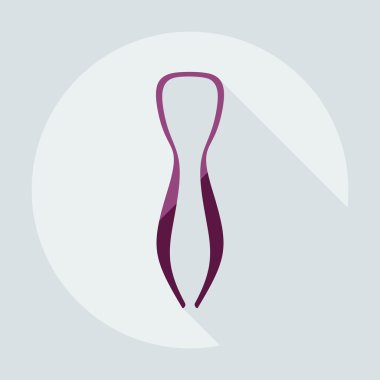 Gölge simgelerini parçaları nargile ile düz modern tasarım