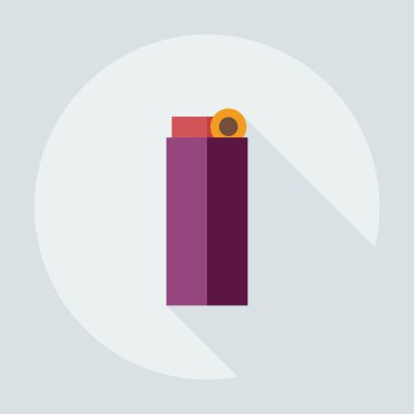 Hafif gölge simgelerle düz modern tasarım