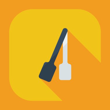 Gölge simgelerini parçaları nargile ile düz modern tasarım