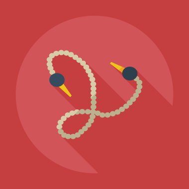 Gölge simgelerini parçaları nargile ile düz modern tasarım