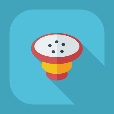 Gölge simgelerini parçaları nargile ile düz modern tasarım