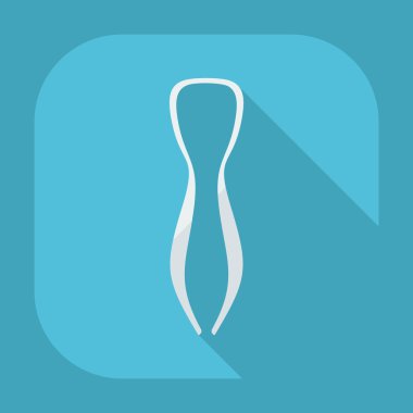 Gölge simgelerini parçaları nargile ile düz modern tasarım