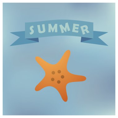 Deniz kabukları, etiket vektör siluet illüstrasyon tür