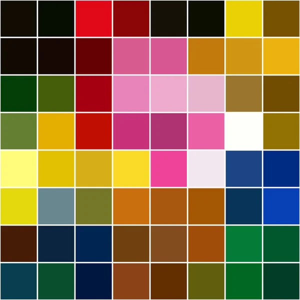 Background of different colors separated squares mosaic — Stock Vector