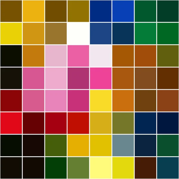 Background of different colors separated squares mosaic — Stock Vector