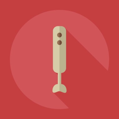 Gölge simgeler blender ile düz modern tasarım