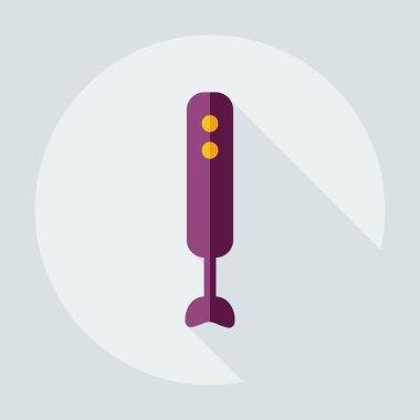 Gölge simgeler blender ile düz modern tasarım