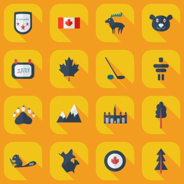 Düz kavramı, set modern tasarımı ile gölge kanada