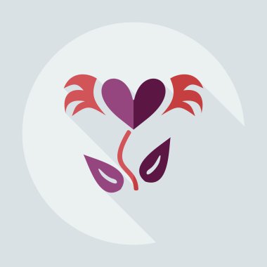 Gölge simgeler tr ağaç ile düz modern tasarım