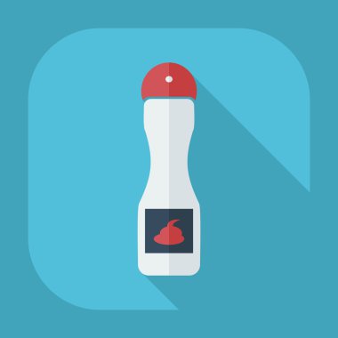 Gölge simgeler saç spreyi ile düz modern tasarım