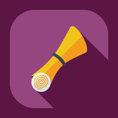 Gölge simgeler klasör kararname ile düz modern tasarım