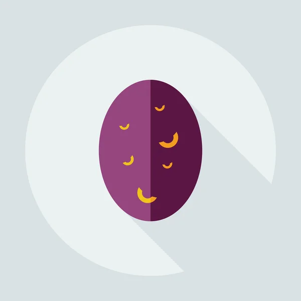 Design moderne plat avec des icônes d'ombre pommes de terre — Image vectorielle