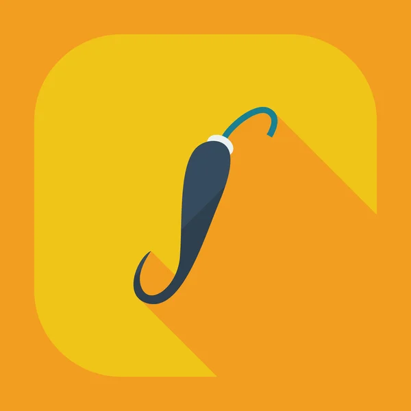 Flat modern design with shadow icons hot peppers