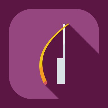 Tıraş için gölge simgelerle düz modern tasarım