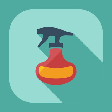 Gölge simgeler sprey ile düz modern tasarım