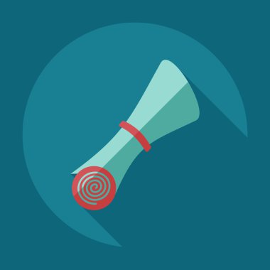 Gölge simgeler klasör kararname ile düz modern tasarım