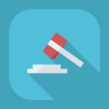 Gölge simgeler yasa ile düz modern tasarım