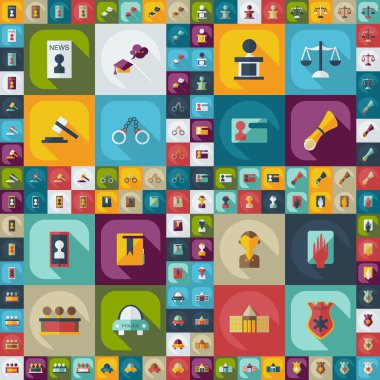 Düz kavramı, gölge mahkeme ile set modern tasarımı