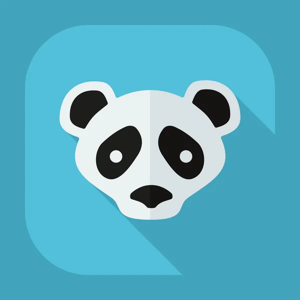 Flat modern design with shadow icons pandas