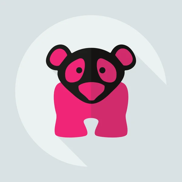 Flat modern design with shadow icons pandas