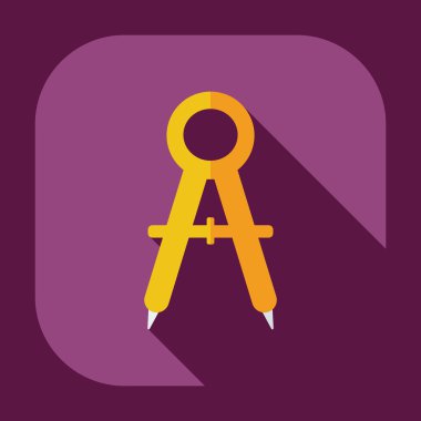 Gölge simgesi Bölücüler ile düz modern tasarım