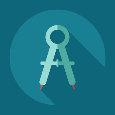 Gölge simgesi Bölücüler ile düz modern tasarım