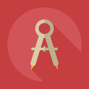 Gölge simgesi Bölücüler ile düz modern tasarım