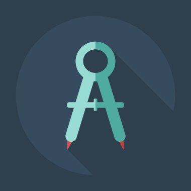 Gölge simgesi Bölücüler ile düz modern tasarım