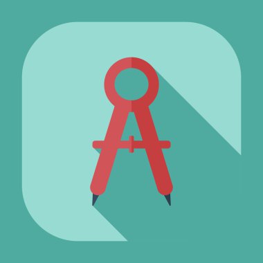 Gölge simgesi Bölücüler ile düz modern tasarım