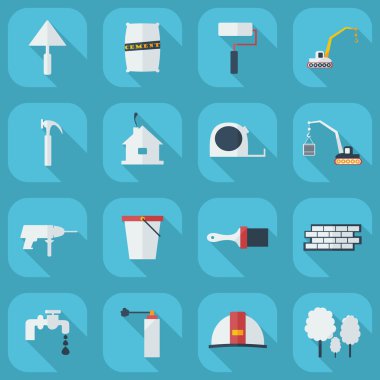 Düz kavramı, gölge bina ile set modern tasarımı