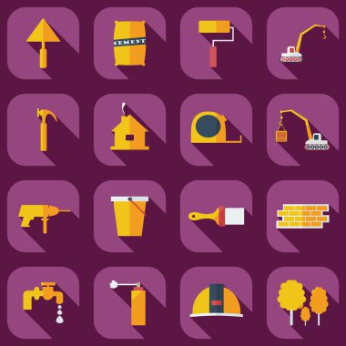 Düz kavramı, gölge bina ile set modern tasarımı