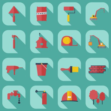 Düz kavramı, gölge bina ile set modern tasarımı