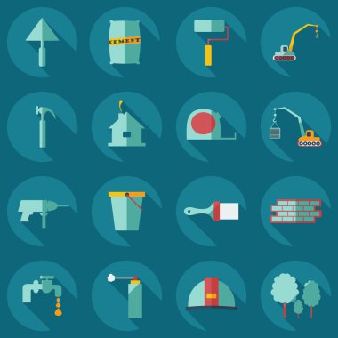 Düz kavramı, gölge bina ile set modern tasarımı